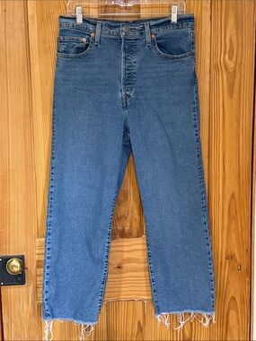 Levi’s Ribcage Straight Ankle Jeans ~ 31X25